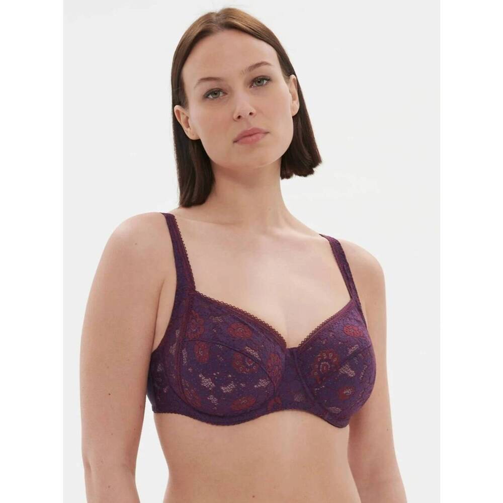 NEW SIMONE PERELE festive full cup fashion bra in euphoria purple